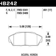 Load image into Gallery viewer, Hawk HP+ Street Brake Pads - Main Product View