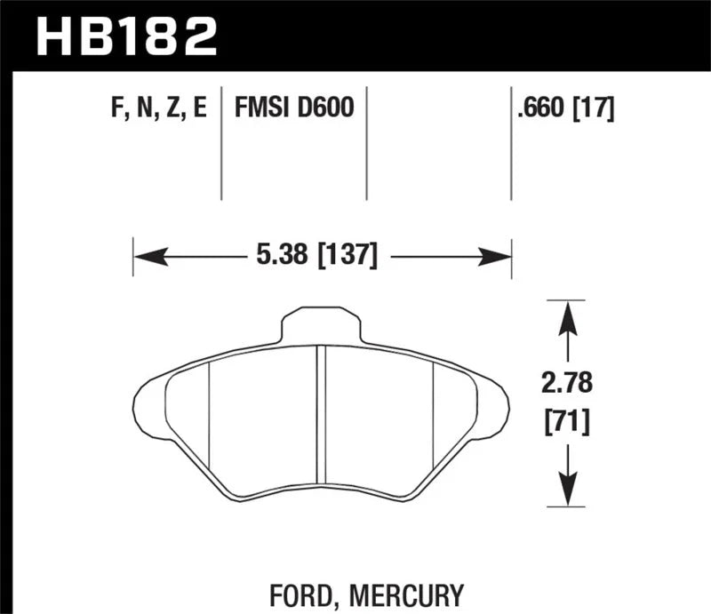 Hawk HP+ Street Brake Pads - Main Product View