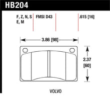Load image into Gallery viewer, Hawk HP+ Street Brake Pads - Back View