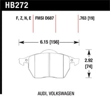 Load image into Gallery viewer, Hawk HP+ Street Brake Pads - Side View