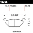 Load image into Gallery viewer, Hawk HP+ Street Brake Pads - Side View