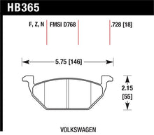 Load image into Gallery viewer, Hawk HP+ Street Brake Pads - Side View