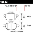 Load image into Gallery viewer, Hawk HP+ Street Brake Pads - Side View