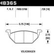 Load image into Gallery viewer, Hawk HPS 5.0 Street Brake Pads - Front - Side View