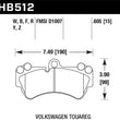 Load image into Gallery viewer, Hawk HPS Street Brake Pads - Side View