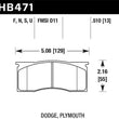 Load image into Gallery viewer, Hawk HPS Street Brake Pads - Main Product View