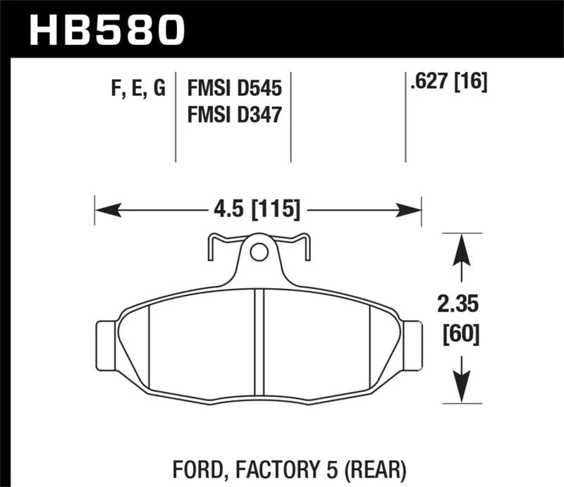 Hawk HPS Street Brake Pads - Main Product View