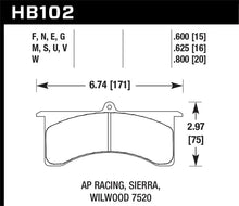Load image into Gallery viewer, Hawk HPS Street Brake Pads - Side View