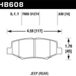 Load image into Gallery viewer, Hawk HPS Street Brake Pads - Side View