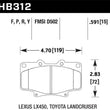 Load image into Gallery viewer, Hawk LTS Street Brake Pads - Main Product View
