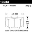 Load image into Gallery viewer, Hawk LTS Street Brake Pads - Main Product View