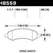 Load image into Gallery viewer, Hawk LTS Street Brake Pads - Side View