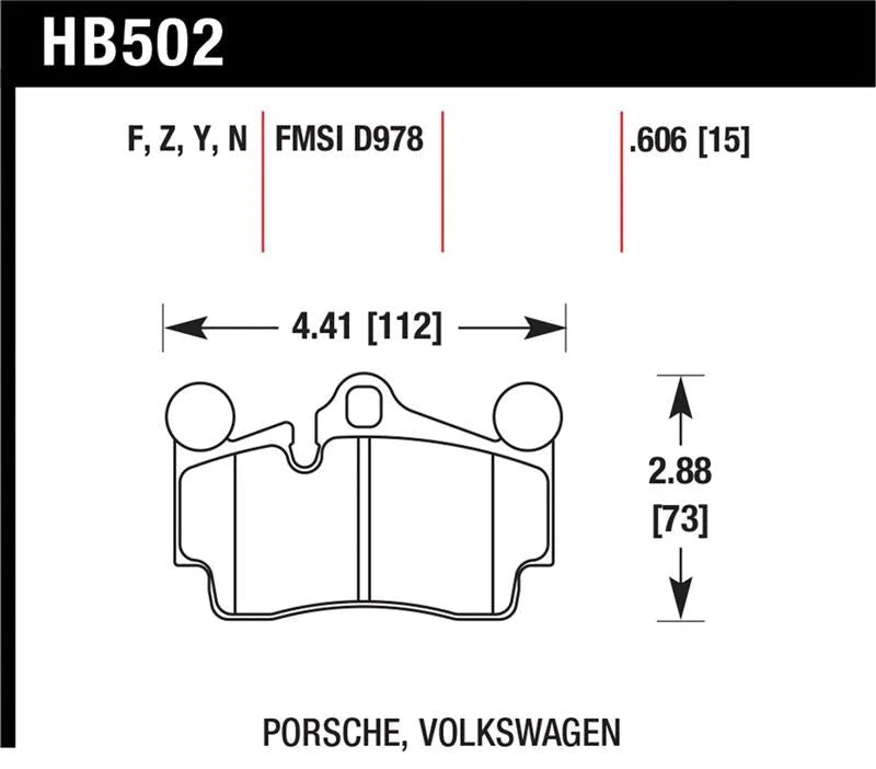 Hawk LTS Street Brake Pads - Main Product View