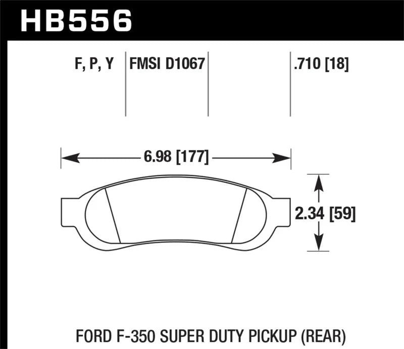 Hawk LTS Street Brake Pads - Main Product View