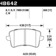 Load image into Gallery viewer, Hawk Performance 09-10 Audi A4/Quattro / 08-11 A5 Quattro / 09-11 Q5 Rear Ceramic Street Brake Pads - Main Product View