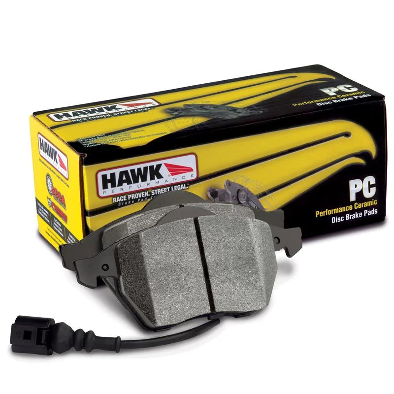 Hawk Performance Alcon B Caliber Performance Ceramic Street Brake Pads - Back View