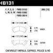 Load image into Gallery viewer, Hawk Performance Black Race Front Brake Pads fits 1979-1996 Chevrolet C20 / C30 / G30 / K20 / GMC - Main Product View