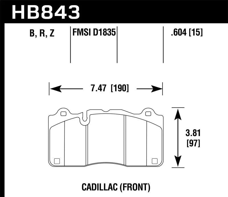 Hawk Performance Ceramic Brake Pads - Main Product View