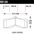 Load image into Gallery viewer, Hawk Performance Ceramic Street Brake Pads - Main Product View