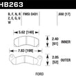 Load image into Gallery viewer, Hawk Performance Ceramic Street Brake Pads - Main Product View