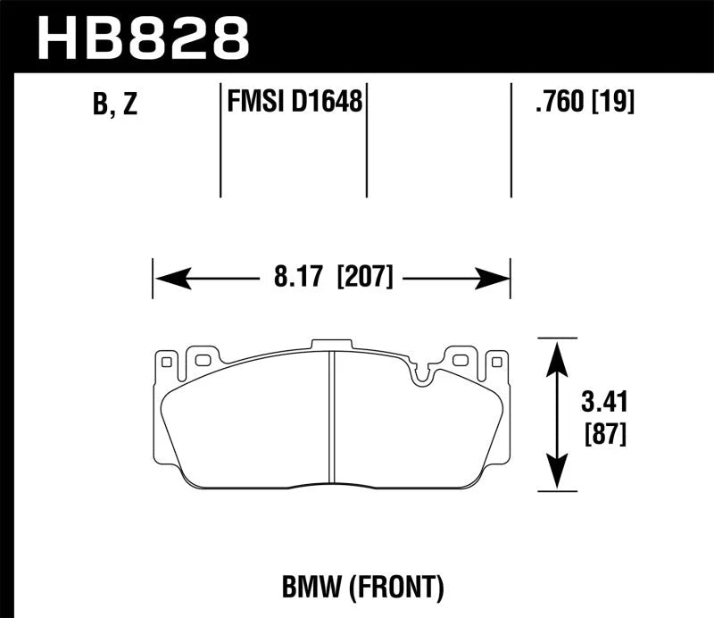 Hawk Performance DTC-70 Motorsports Front Brake Pads fits 2016-2020 BMW M2 / 2013 2015-2018 BMW M3 / 2015-2020 BMW M4 / 20...