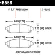 Load image into Gallery viewer, Hawk Performance Front LTS Street Brake Pads fits 2006-2010 Jeep Commander / 2005-2010 Jeep Grand Cherokee - Additional Vi...