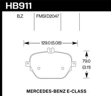 Load image into Gallery viewer, Hawk Performance Performance Ceramic Street Rear Brake Pads fits 2017-2020 Mercedes-Benz - Main Product View
