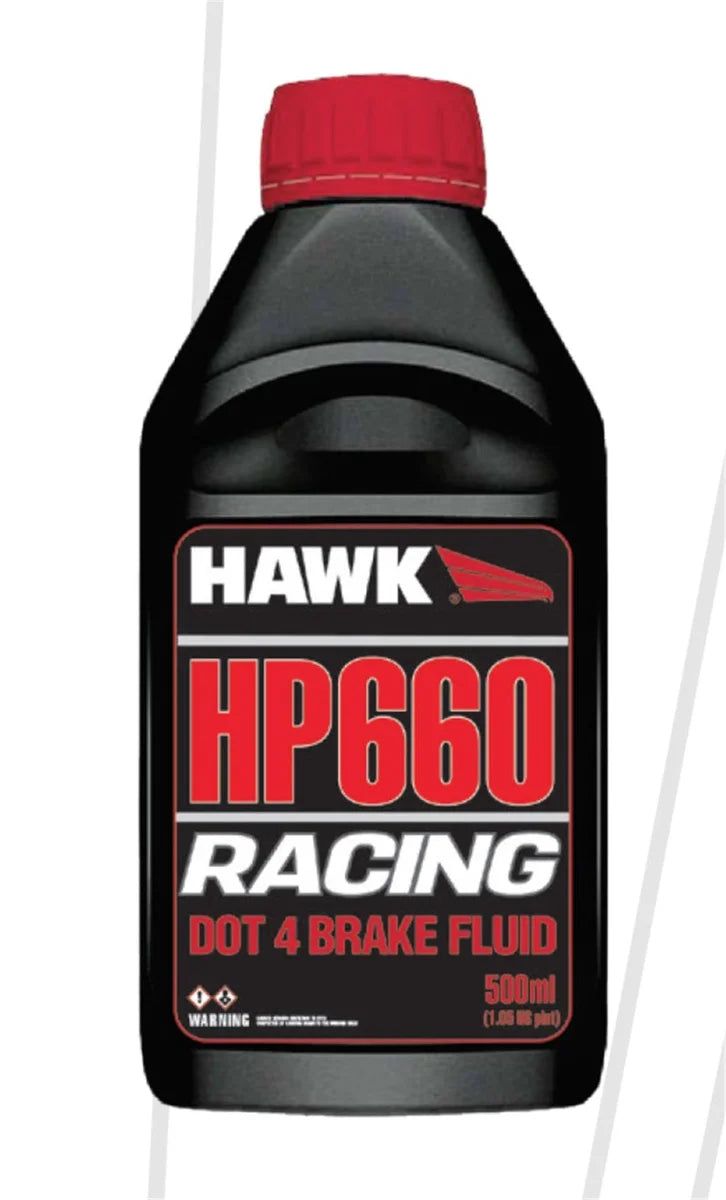 Hawk Performance Race DOT 4 Brake Fluid - 500ml Bottle - Side View