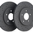 Load image into Gallery viewer, Hawk Talon 2009 Subaru Forester Slotted-Only Front Brake Rotor Set - Back View
