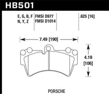 Load image into Gallery viewer, Hawk Porsche HPS Street Front Brake Pads - Side View