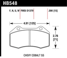 Load image into Gallery viewer, Hawk Renault Clio / Cobalt SS DTC-70 Front Brake Pads - Main Product View