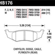 Load image into Gallery viewer, Hawk SRT4 HP+ Street Rear Brake Pads - Main Product View