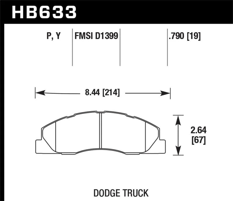 Hawk Super Duty Street Brake Pads - Main Product View