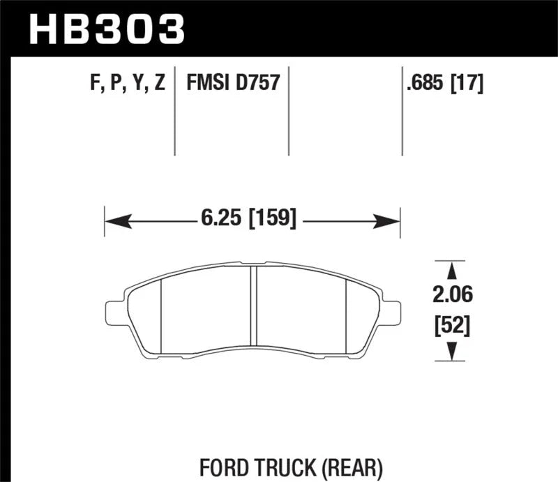 Hawk Super Duty Street Brake Pads - Main Product View