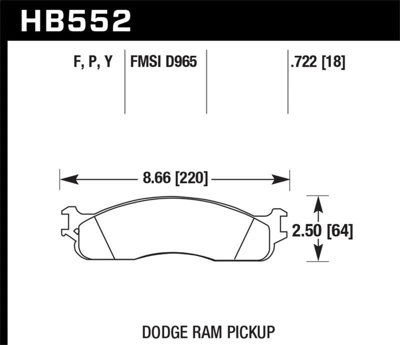 Hawk Super Duty Street Front Brake Pads - Main Product View