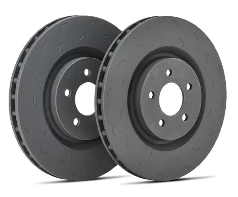 Hawk Talon 03-08 Dodge Ram 2500 Slotted-Only Vented 13.9 in Diameter Front Brake Rotor Set - Side View