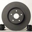 Load image into Gallery viewer, Hawk Talon 16-18 Ford F-250/350/450 4WD Vented Street Brake Rotors Pair - Front - Back View