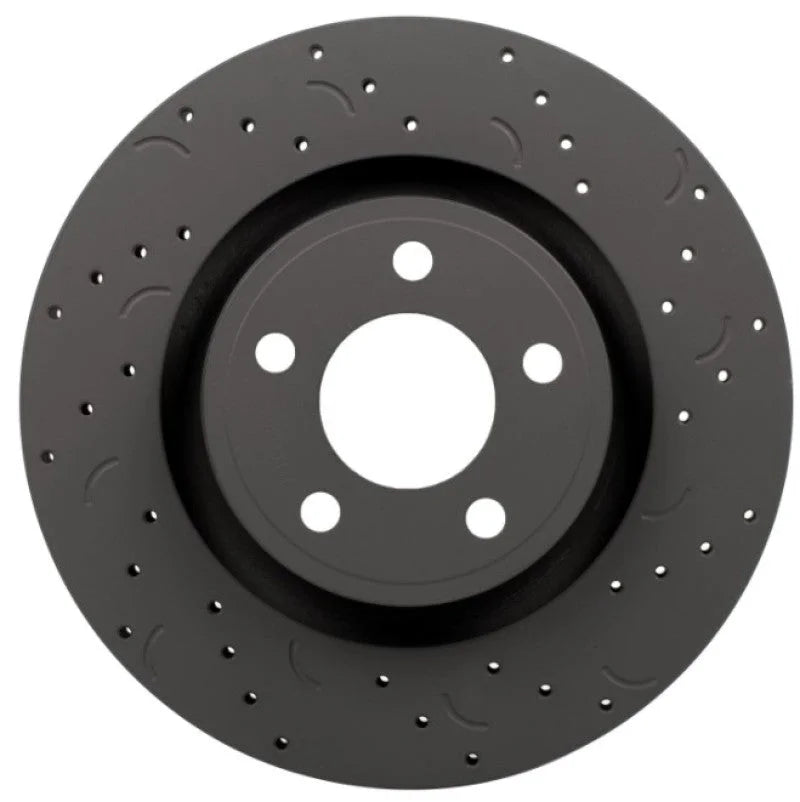 Hawk Talon 18-20 Jeep Wrangler / 2020 Gladiator Drilled And Slotted Front Brake Rotor Set - Detail View