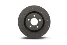 Load image into Gallery viewer, Hawk Talon Drilled and Slotted Rear Brake Rotor Set fits 2004-2009 Audi S4 - Detail View
