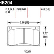 Load image into Gallery viewer, Hawk Volvo 142/145/164/240/242/244/245/262/265/1800 Black Race Brake Pads - Additional View 5