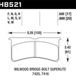 Load image into Gallery viewer, Hawk Wilwood BB SL 7420 DTC-30 Performance Race Pads - Main Product View