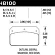 Load image into Gallery viewer, Hawk Wilwood DL/Outlaw/Sierra 12mm HPS 5.0 Street Brake Pads - Main Product View