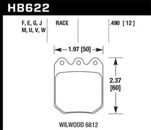Load image into Gallery viewer, Hawk Wilwood DLS 6812 DTC-30 Brake Pads - Main Product View