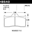 Load image into Gallery viewer, Hawk Wilwood DTC-30 Brake Pads - Main Product View