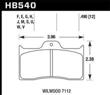 Load image into Gallery viewer, Hawk Wilwood HPS 5.0 Brake Pads - Side View