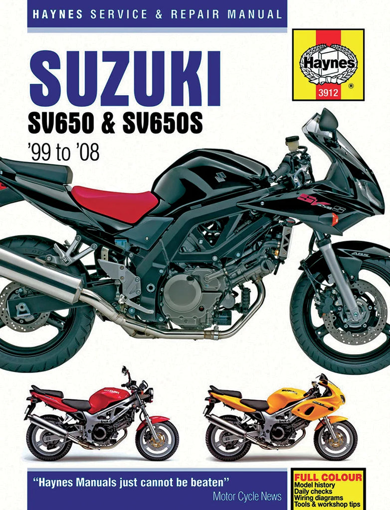 Haynes Manual - M3912 fits Suzuki SV650 - Main Product View