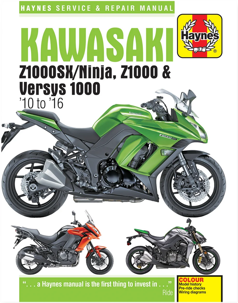 Haynes Manual - M6377 fits 2010-2016 Kawasaki Z1000SX / Versys - Main Product View