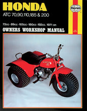 Load image into Gallery viewer, Haynes Manual fits Honda ATC - Main Product View