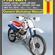 Load image into Gallery viewer, Haynes Manual fits Honda XR80R / XR100R - Main Product View