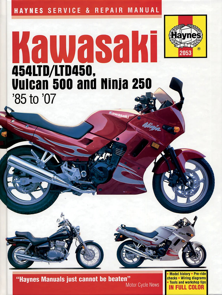 Haynes Manual fits Kawasaki EN450 / EN500 - Main Product View
